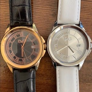 D&G watches both black and white for $50